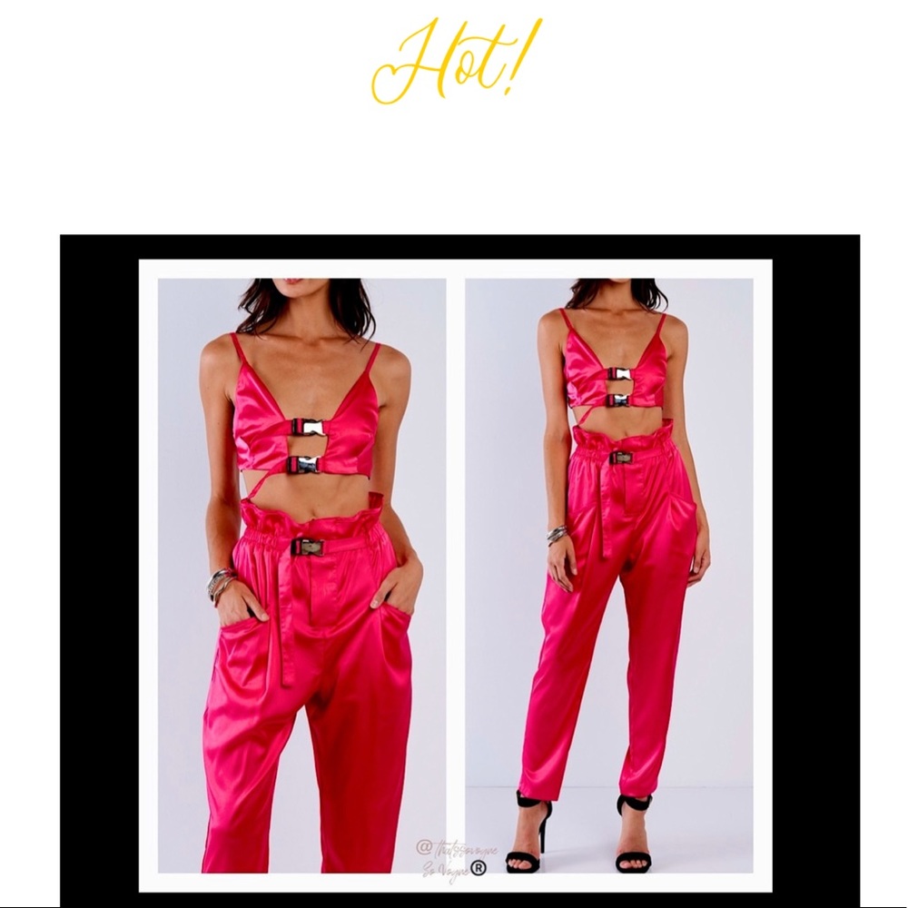 🛍️SALE🛍️Gorgeous set! Coral sheen, adjustable top …. So pretty on